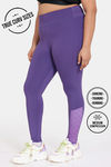 Zelocity True Curv Quick Dry Gym Leggings - Imperial Purple — thumbnail 1